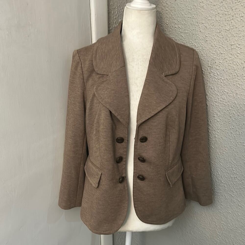 The Limited Brown Blazer Preppy Dark Academia Fisherman Grandma Classic Normcore